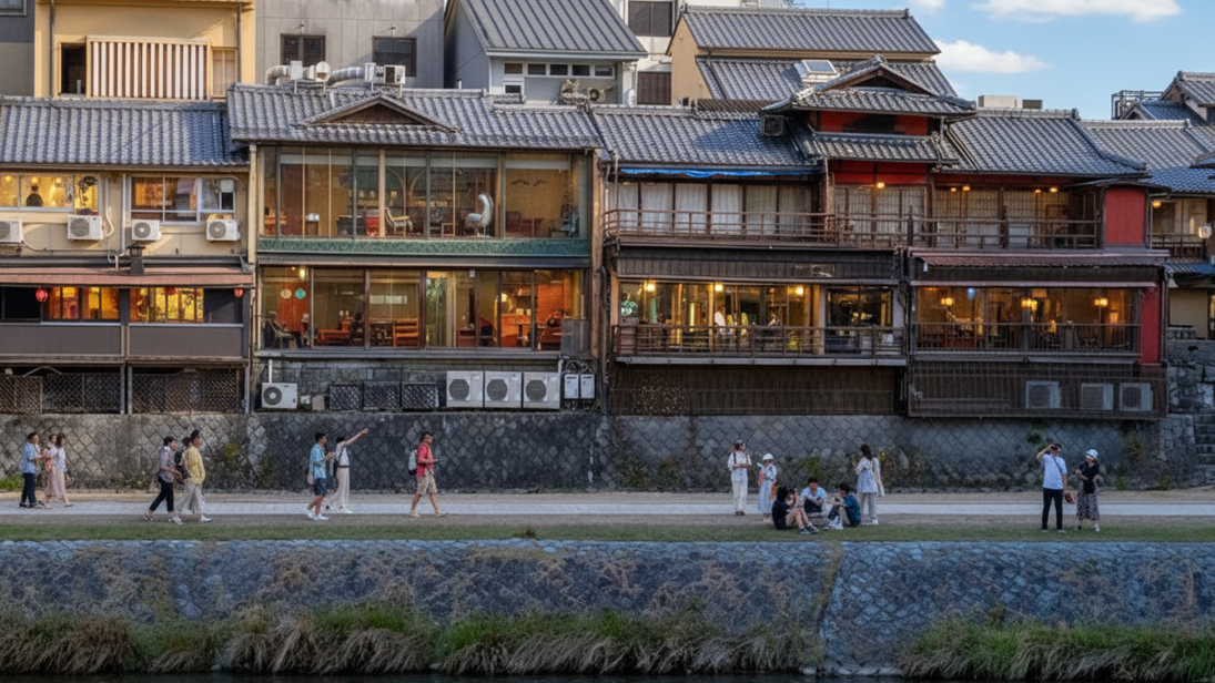 Pontocho alley in Kioto